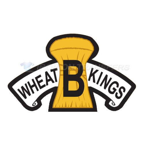 Brandon Wheat Kings Iron-on Stickers (Heat Transfers)NO.7489